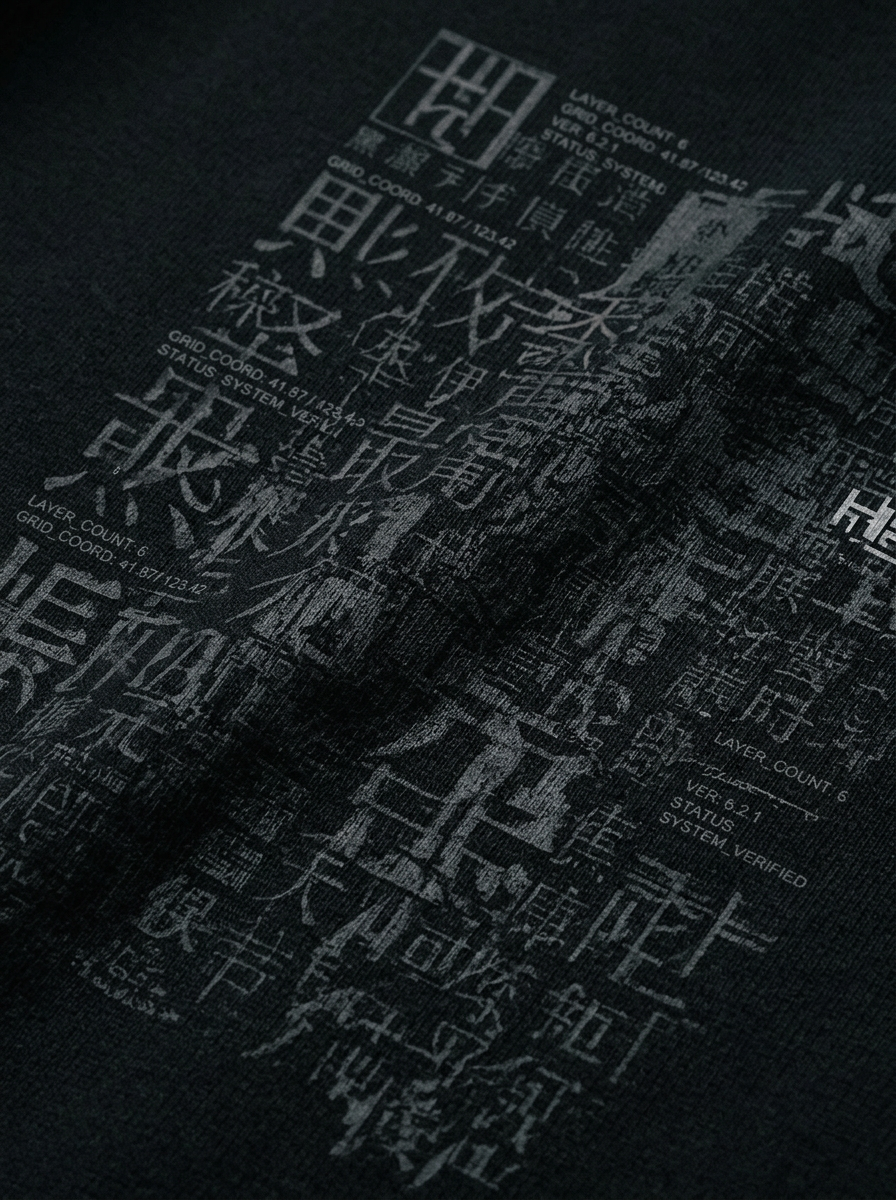 Layered character print macro